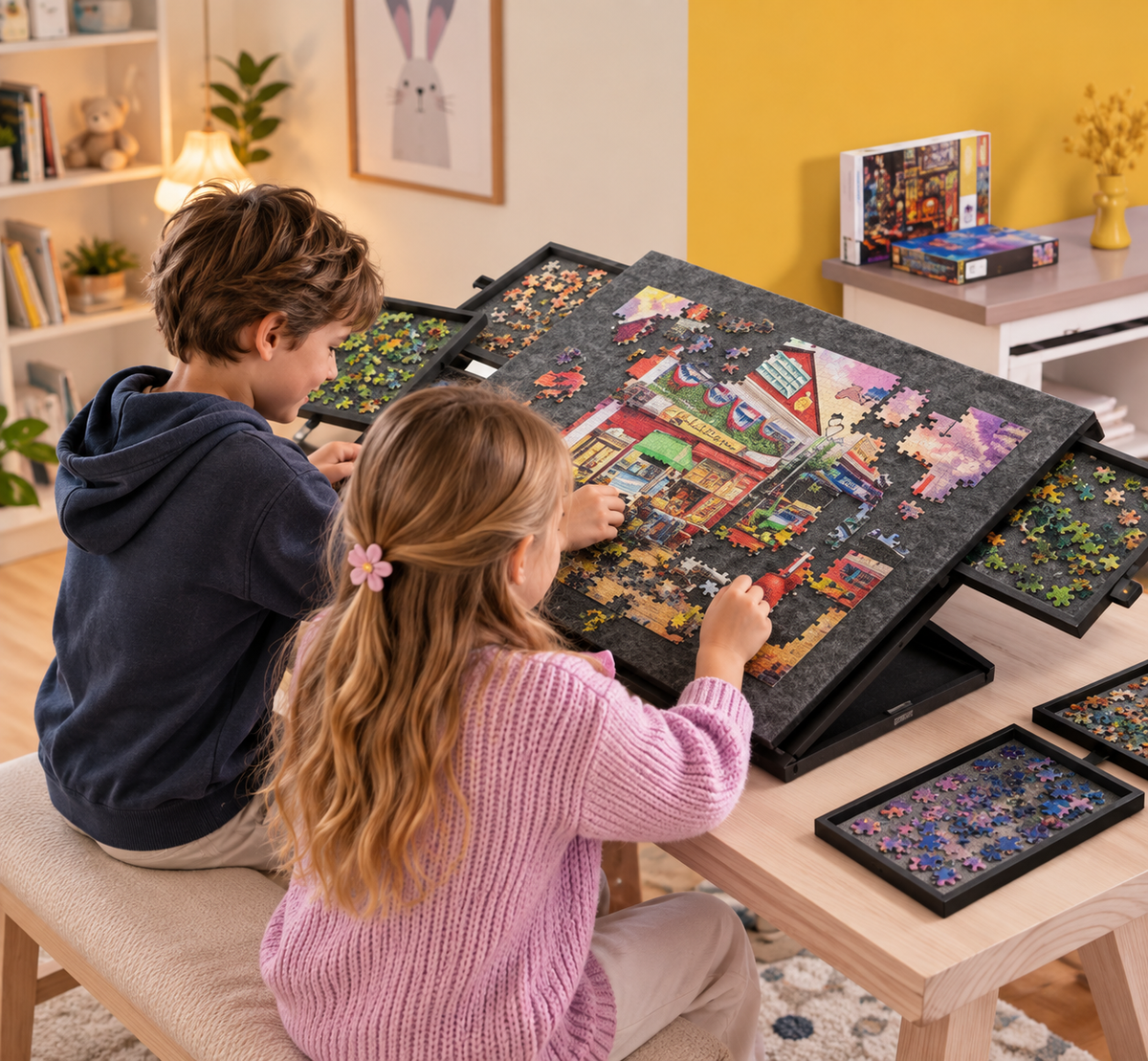 Table à Puzzle L’Originale | Noire