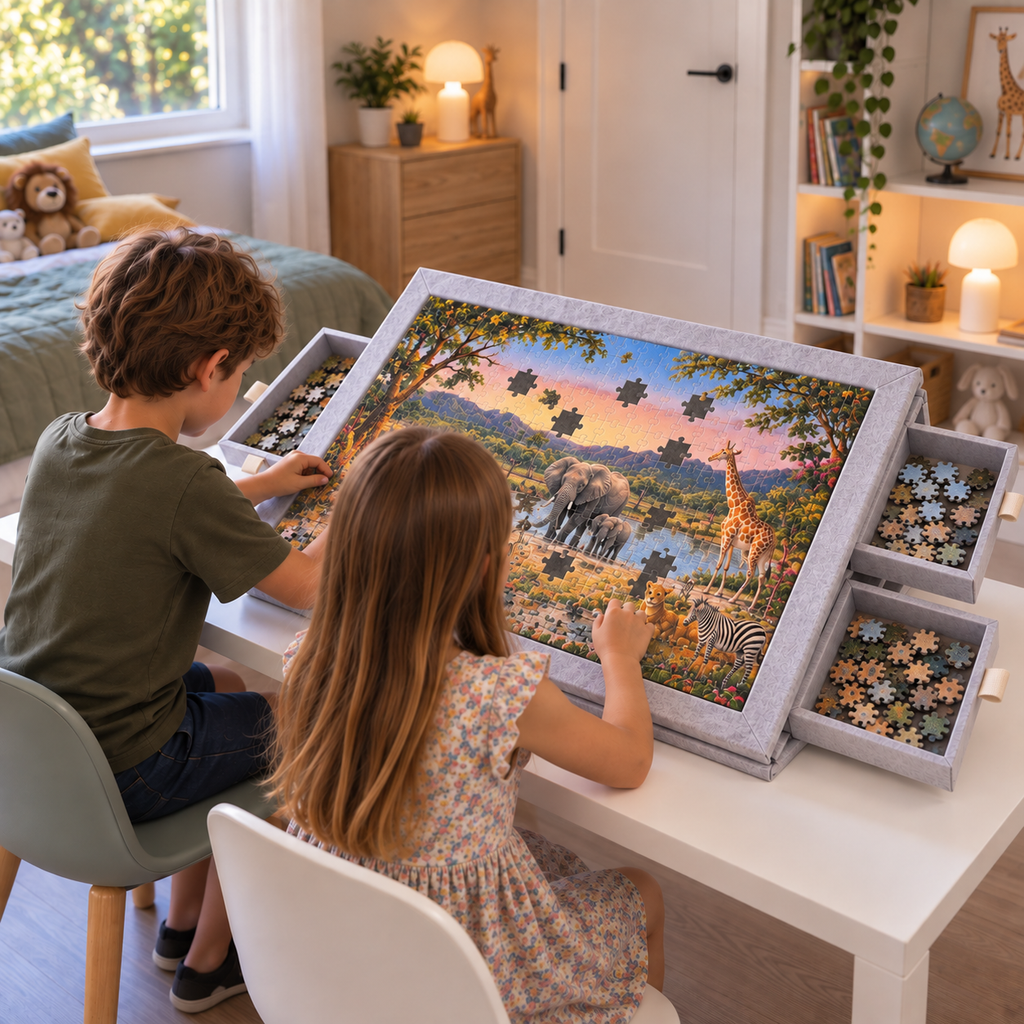 Table à Puzzle L’Originale | Blanche
